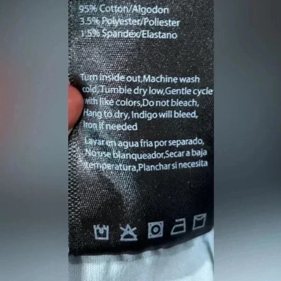 Risen Distressed Skinny Jeans Distressed Light Blue - Picture 4 of 4